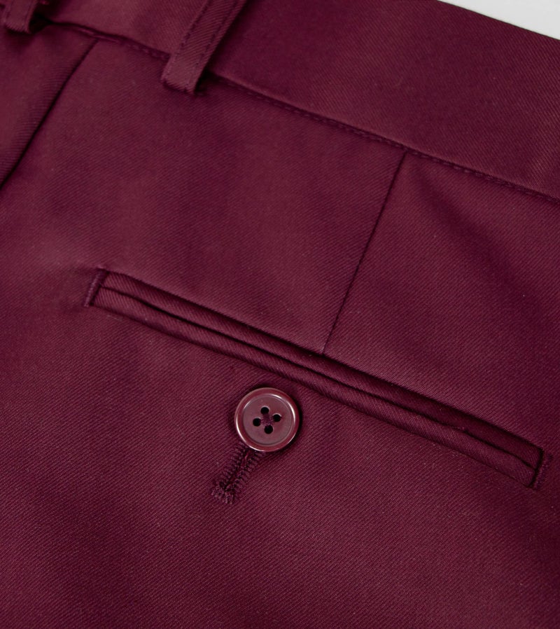 Spring Notion Boys' Modern Fit Burgundy Suit 3-Piece Set 16 - Image 5